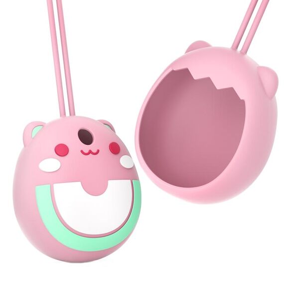 Copertura protettiva in silicone per macchina da gioco elettronica per animali domestici Tamagotchi Pix Cartoon, colore: rosa