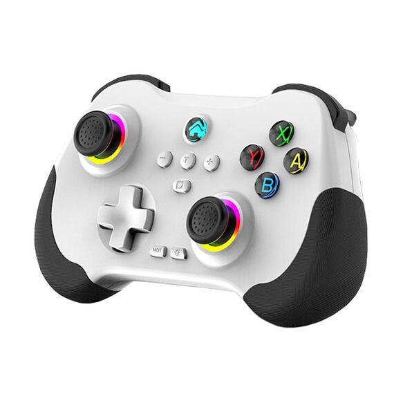 Z01 Wireless Gaming Vortex Dual Hall Body Grip per Switch / PS3 / PS4 / Android / IOS (bianco)