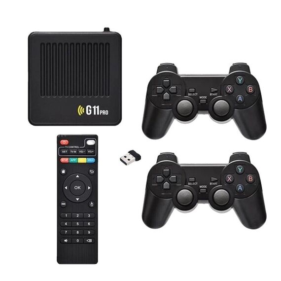 G11 PRO Macchina da gioco TV Box Doppio sistema HDMI HD 4K Retro Arcade, Stile: 64G Oltre 30.000 giochi