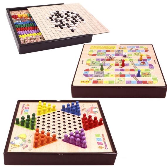 Set di giocattoli educativi per scacchiera educativa per bambini interattivi interattivi genitore-figlio modello E 3 in 1