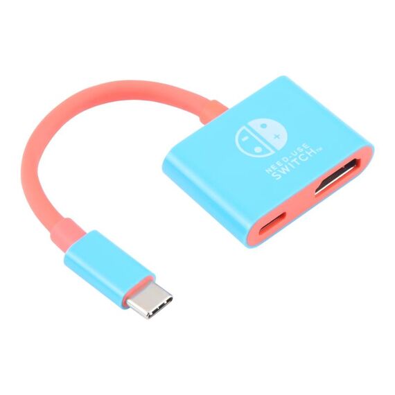 Convertitore video 2 in 1 da USB-C/Tipo-C a HDMI + USB-C/Tipo-C per Switch/Steam