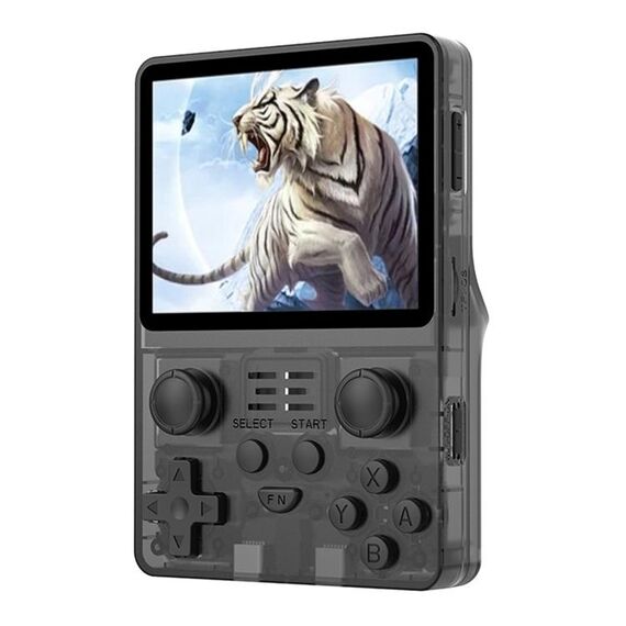 POWKIDDY RGB20S Schermo IPS da 3,5 pollici Console di gioco portatile open source retrò 16 GB + 256 GB 30.000 giochi (nero)