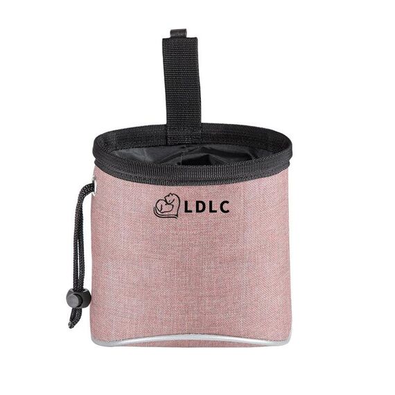 LDLC Outdoor Pet Snack Bag Borsa da addestramento per cani riflettente in tessuto Oxford (rosa chiaro)