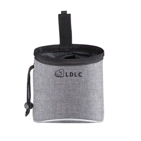LDLC Outdoor Pet Snack Bag Borsa da addestramento per cani riflettente in tessuto Oxford (grigio chiaro)