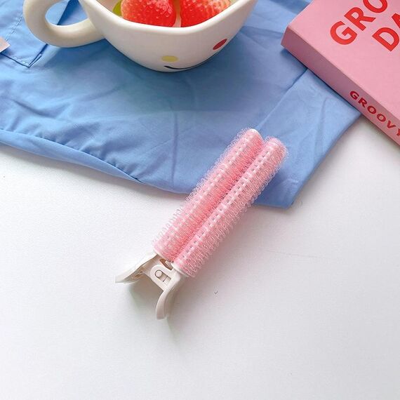 Fermagli per capelli soffici Fermagli per radici volumizzanti Strumento per lo styling dei capelli fai-da-te per donne e ragazze (rosa chiaro)