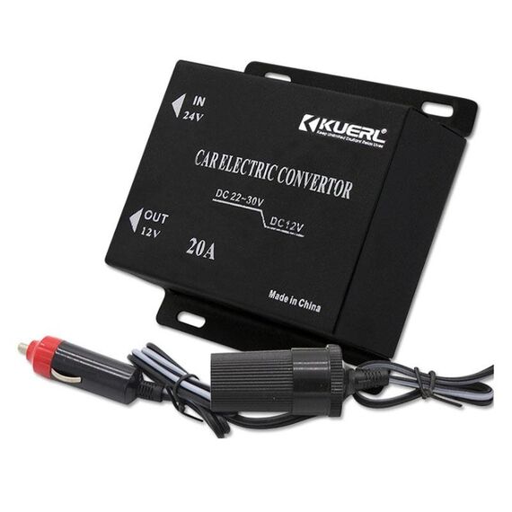 Convertitore di potenza per presa accendisigari per modifica subwoofer audio per auto Buck, modello: 24V-12V 20A
