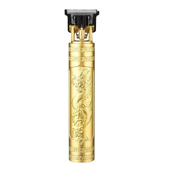 Tagliacapelli Beauty Power Fader Forbici elettriche da barbiere per capelli, Stile: Drago e Fenice (Oro)