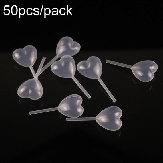 Siringa per marmellata con contagocce in plastica usa e getta da 50 pezzi/confezione da 4 ml, modello: Love Shape