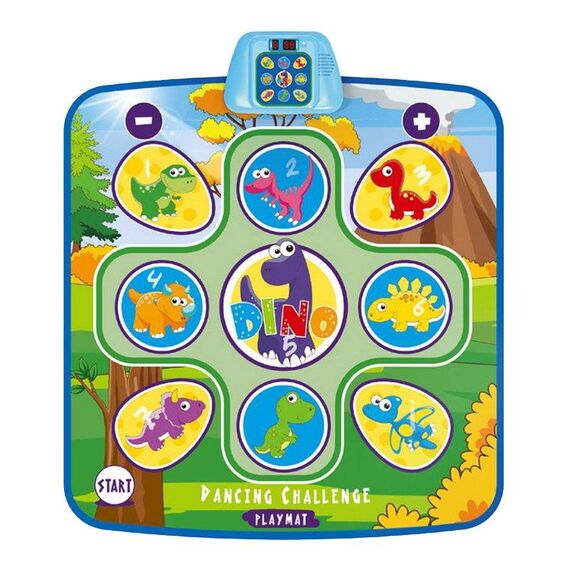 Tappetino da ballo per bambini, tappetino da gioco per musica elettronica, giocattoli per carillon (dinosauro)