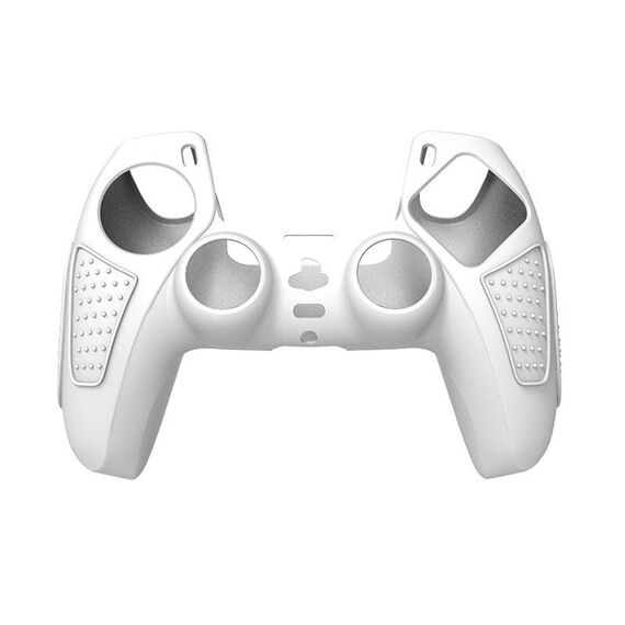 Per PS5 Gamepad Custodia protettiva in silicone Custodia morbida in silicone antiscivolo, Colore: bianco