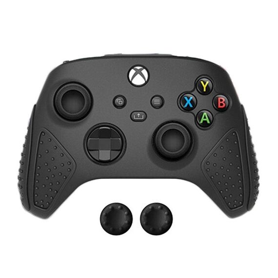 Custodia protettiva in silicone antiscivolo per gamepad serie XBox S / X (nera)