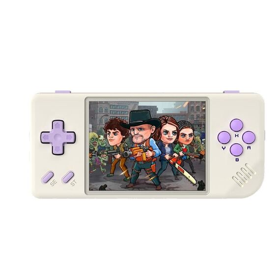 ANBERNIC RG28XX Console di gioco portatile retrò Schermo IPS da 2,83 pollici Sistema operativo Linux 64 GB (Beige)