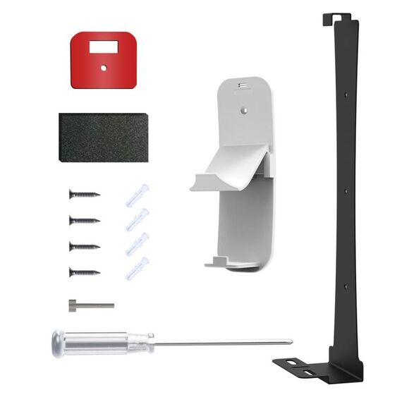 Per PS5 Slim JYS-P5193 Console per montaggio a parete Rack di stoccaggio sospeso con impugnatura per cuffie (nero)