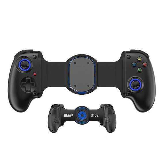 Controller di gioco elasticizzato wireless BSP-D10S con ventola di dissipazione del calore per Switch / Android / IOS / PC / PS3 / PS4 (nero)