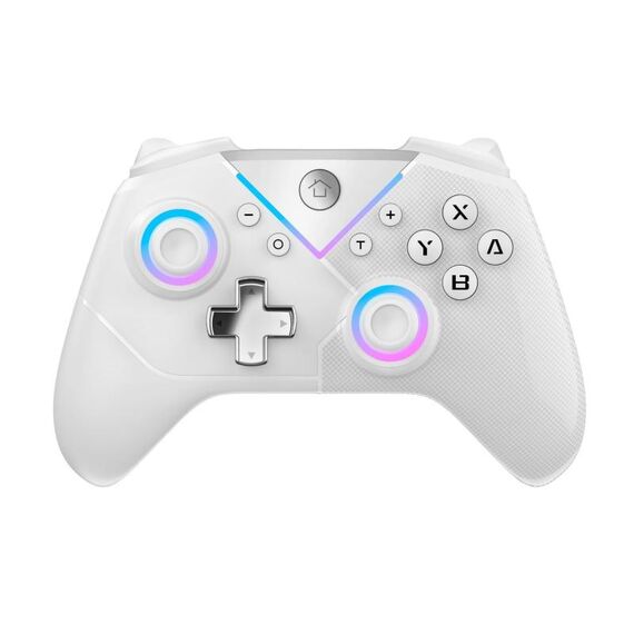 Controller di gioco Bluetooth wireless CM-617 per Switch / Android / IOS / PC / Smart TV (bianco colorato)