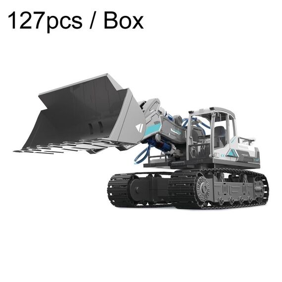 Bambini Scienza Educazione Building Block Giocattoli Veicolo di ingegneria meccanica idraulica, modello: Bulldozer