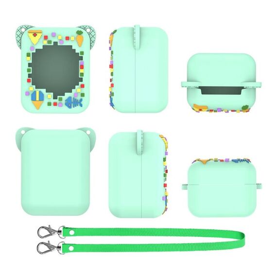 Custodia protettiva in silicone per macchina elettronica per animali domestici Bitzee (verde menta)