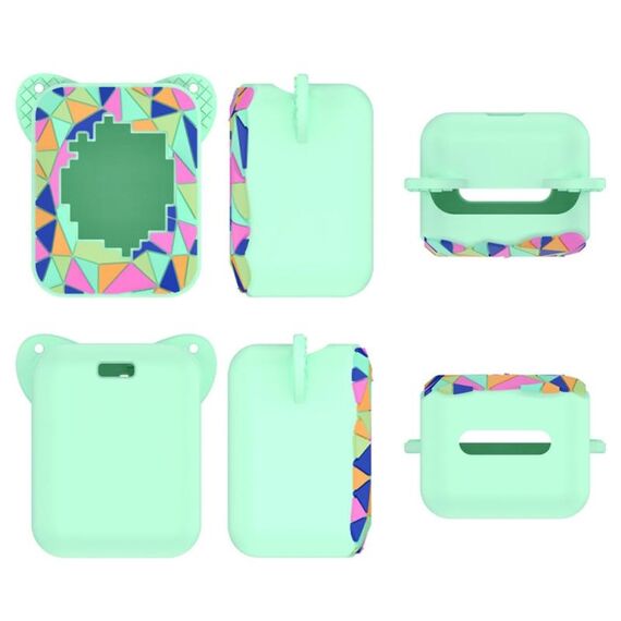 Custodia protettiva in silicone per macchina da gioco elettronica digitale per animali domestici Bitzee Magicals (verde menta)