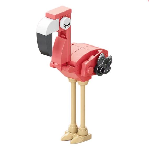 LELE BROTHER 9100-9 Flamingo Bird Paradise Piccole particelle Bambini Early Learning Puzzle Building Blocks Giocattolo
