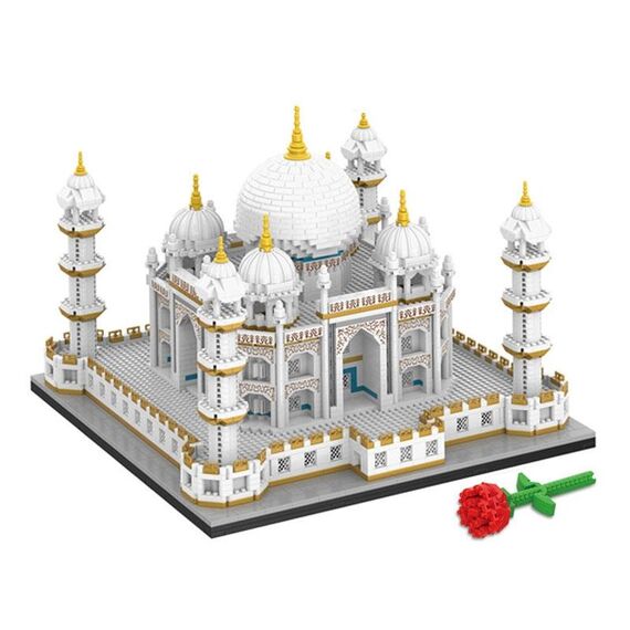 4036 pz/scatola Ad Alta Difficoltà Micro-Particelle Taj Mahal Castello di Blocchi di Costruzione Per Bambini Giocattoli Di Puzzle Regalo di Festival
