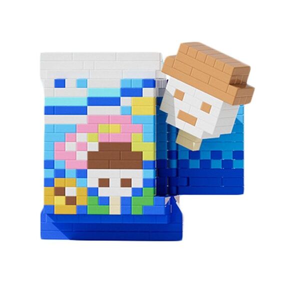 6086-3 Piccolo pupazzo di neve Memoria d'infanzia Serie di gelati Micro-particelle Building Block Giocattoli Regalo di compleanno