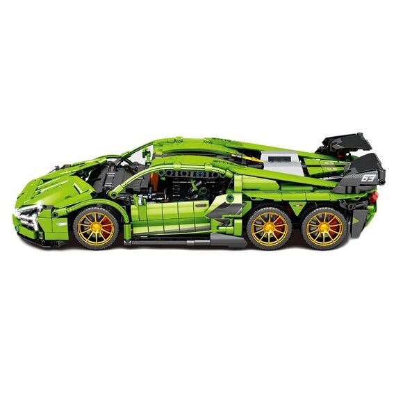 SEMBO 701001 1:14 Modello di auto da corsa sportiva Blocchi da costruzione Puzzle Assemblaggio Giocattolo per bambini
