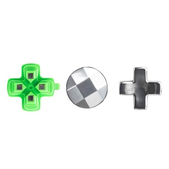 Per PS5 Cross Key 3 pezzi/set Gamepad Pulsanti in metallo Testa a fungo Base magnetica Set di accessori per chiavi a croce