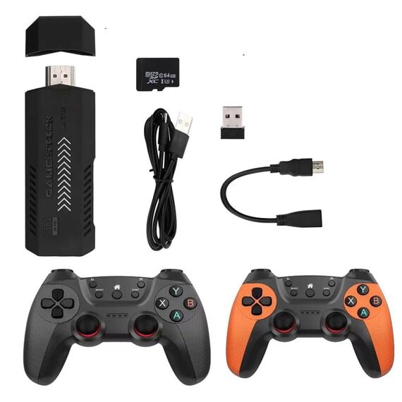 Console per videogiochi X2 Ultra con doppio controller wireless 2.4G da 128 GB
