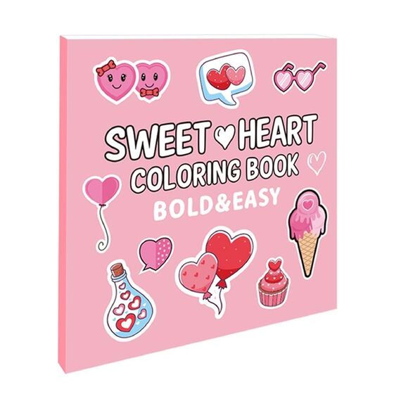 40 fogli di cartone animato Doodle libro da colorare libro da colorare per bambini dai 4 anni in su, stile: dolce cuore