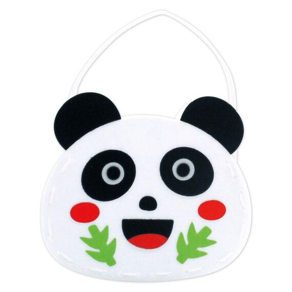 Borsa fatta a mano fai da te produzione materiali pacchetto asilo bambini giocattoli educativi (Panda)