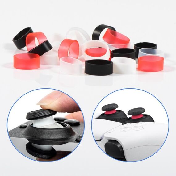 12 paia di protezioni in silicone per joystick per Steam Deck / PS4 / PS5 / Switch / Xbox