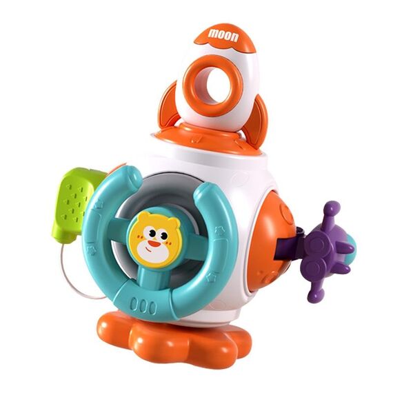 Baby Hand Grip Ball Early Learning Busy Ball Puzzle Sensoriale Rotante Giocattoli, Stile: Razzo