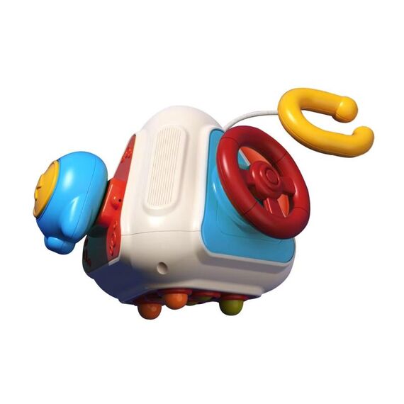 Baby Busy Box Hand Grabbing Ball Puzzle Cubo Spazio Rotante Divertimento Bambini Giocattoli per l'apprendimento precoce, Stile: Base 4 lati