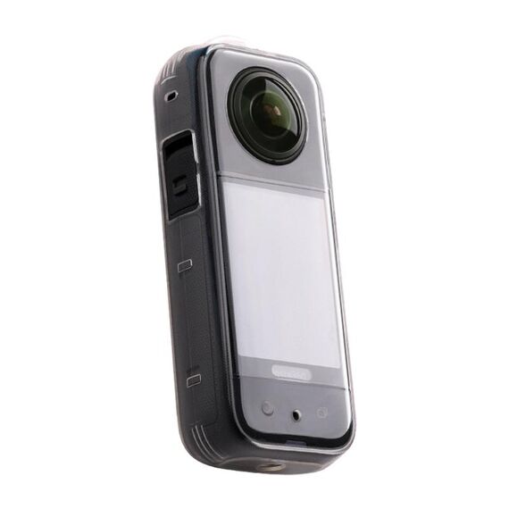 Per Insta360 X3 Custodia protettiva in TPU trasparente per tutto il corpo (trasparente)