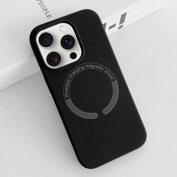 Custodia per telefono in silicone liquido magnetico MagSafe per iPhone 15 Pro (blu scuro)