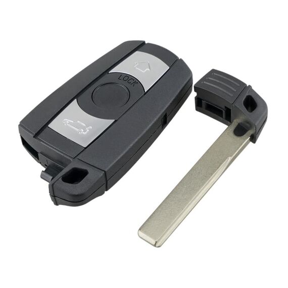 Chiave auto KR55WK49127 433,92 Mhz per BMW CAS3 3 pulsanti (nera)