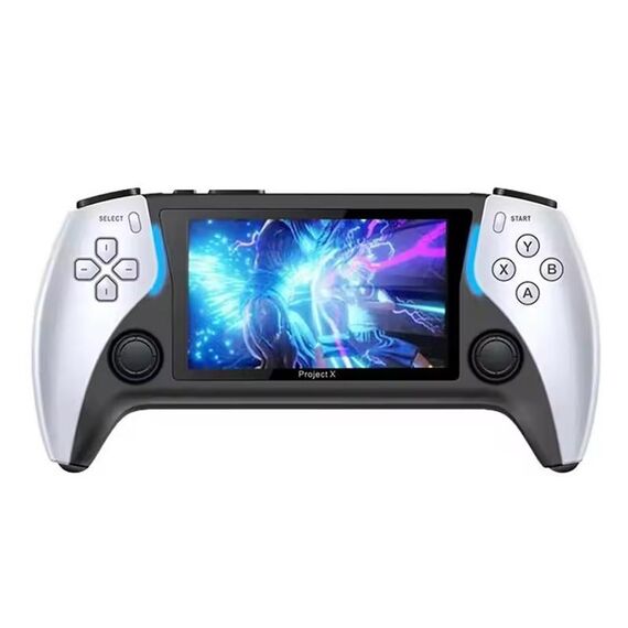 Console di gioco portatile PROJECT X Schermo da 4,3 pollici CPU ATM 7051 (bianco)