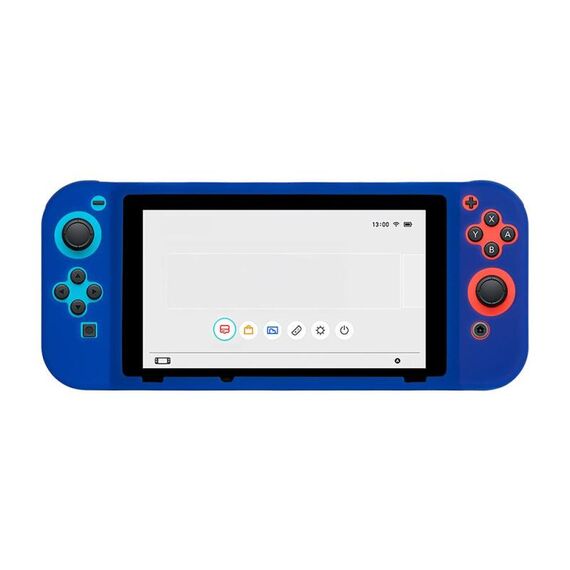Per Nintendo Switch Game Console Custodia protettiva completa in silicone tinta unita (blu)