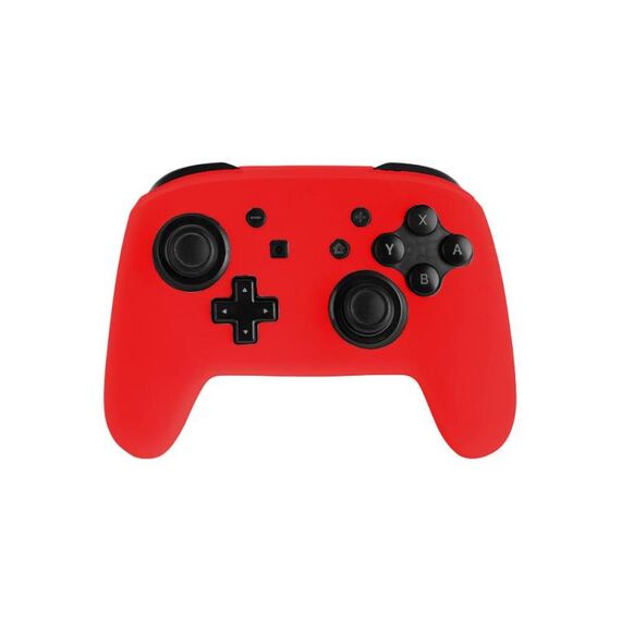 Per Nintendo Switch Pro Game Handle Custodia protettiva in silicone tinta unita (rosso)