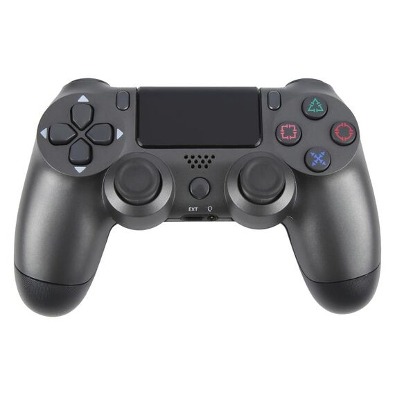 Controller di gioco wireless Bluetooth con pulsante a fiocco di neve per Sony PS4 (grigio)
