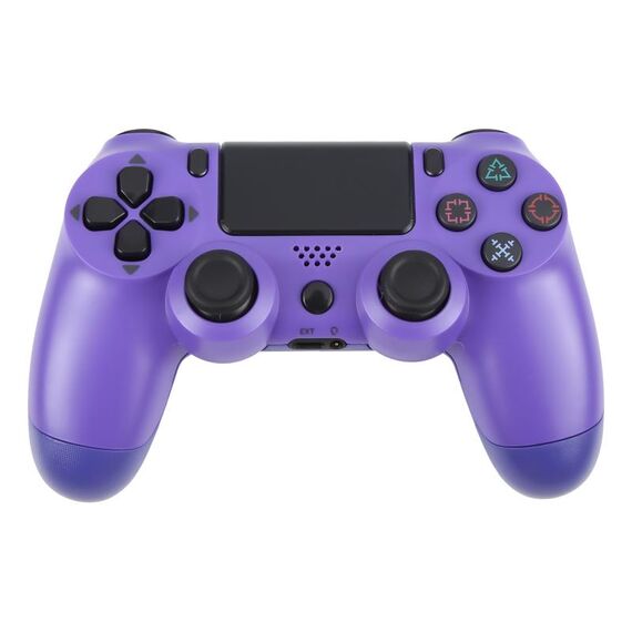 Controller di gioco wireless Bluetooth con pulsante a fiocco di neve per Sony PS4 (viola)