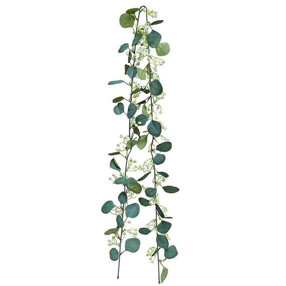 180 cm Simulazione Verde Eucalipto Edera Foglia Rattan Appeso Decorazione di fiori finti Rattan, Stile: 60 Testa A Modello