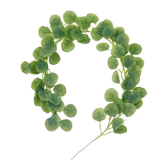 Decorazione domestica in rattan con foglia di eucalipto artificiale, stile: 1 m verde eucalipto