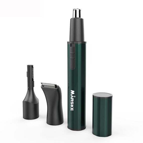 MARSKE MS-7111 Strumento per toelettatura ricaricabile di tipo C tagliacapelli elettrico per naso 3 in 1 (verde)