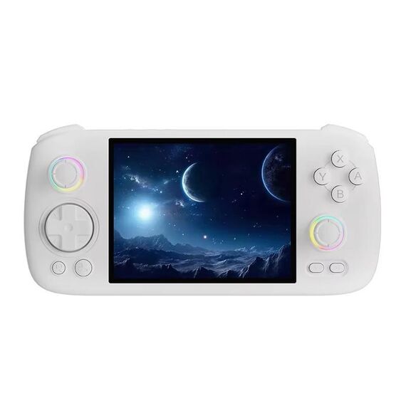 ANBERNIC RG406H Console di gioco portatile wireless HD Touch Screen, Memoria: Standard+256G (Bianco)