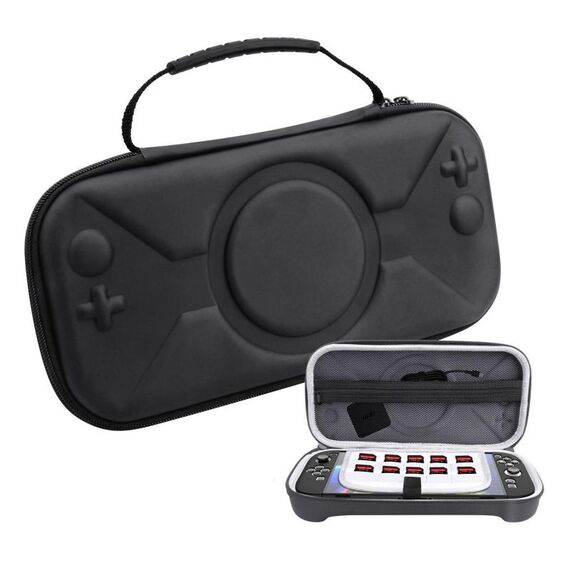 Per Nintendo Switch 2 Borsa portaoggetti portatile O-Pattern Borsa (PU Nero)