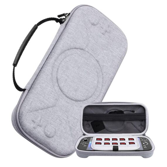 Per Nintendo Switch 2 Borsa portaoggetti portatile O-Pattern Borsa (tessuto grigio)