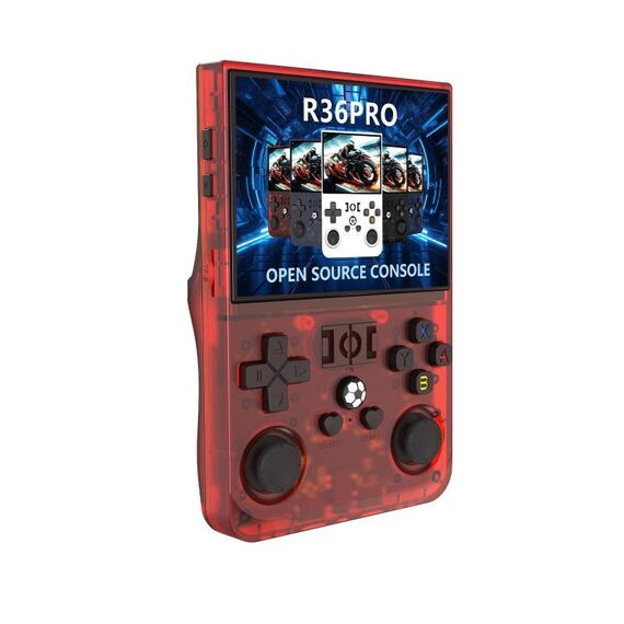 Console di gioco portatile open source GBA/FC Arcade, dimensioni: 64 GB (rosso trasparente)
