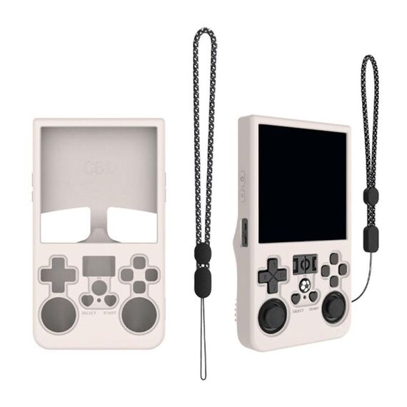 Custodia protettiva antipolvere in silicone per console di gioco portatili R36 MAX (beige)