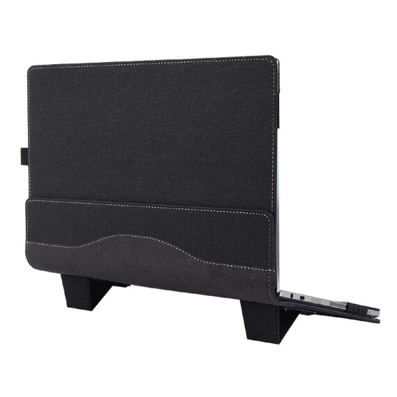 Custodia protettiva antiurto in pelle per laptop HP Pavilion Aero da 13,3 pollici 13-bg / 13z-bg con supporto (nero)